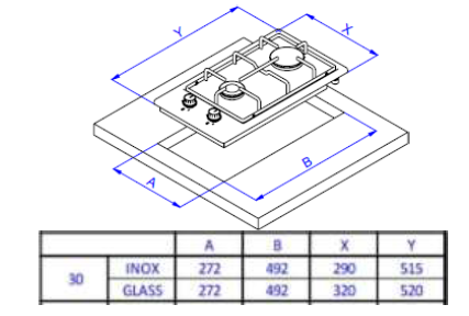 картинка Газовая варочная панель Weissgauff HGG 320 BGV 