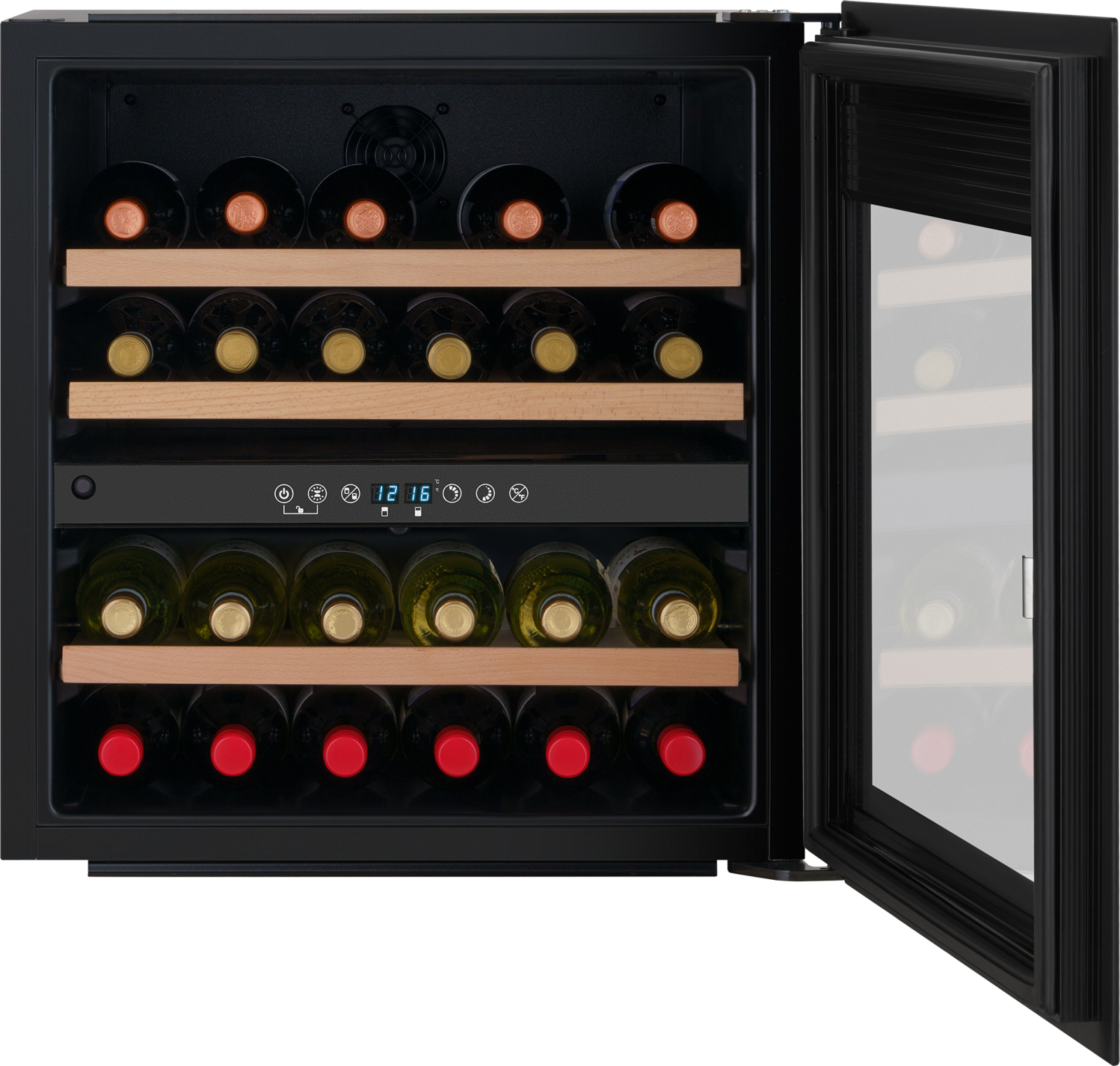 картинка Встраиваемый винный шкаф Weissgauff WWCI-36 DB Dual Zone  картинка Встраиваемый винный шкаф Weissgauff WWCI-36 DB Dual Zone
