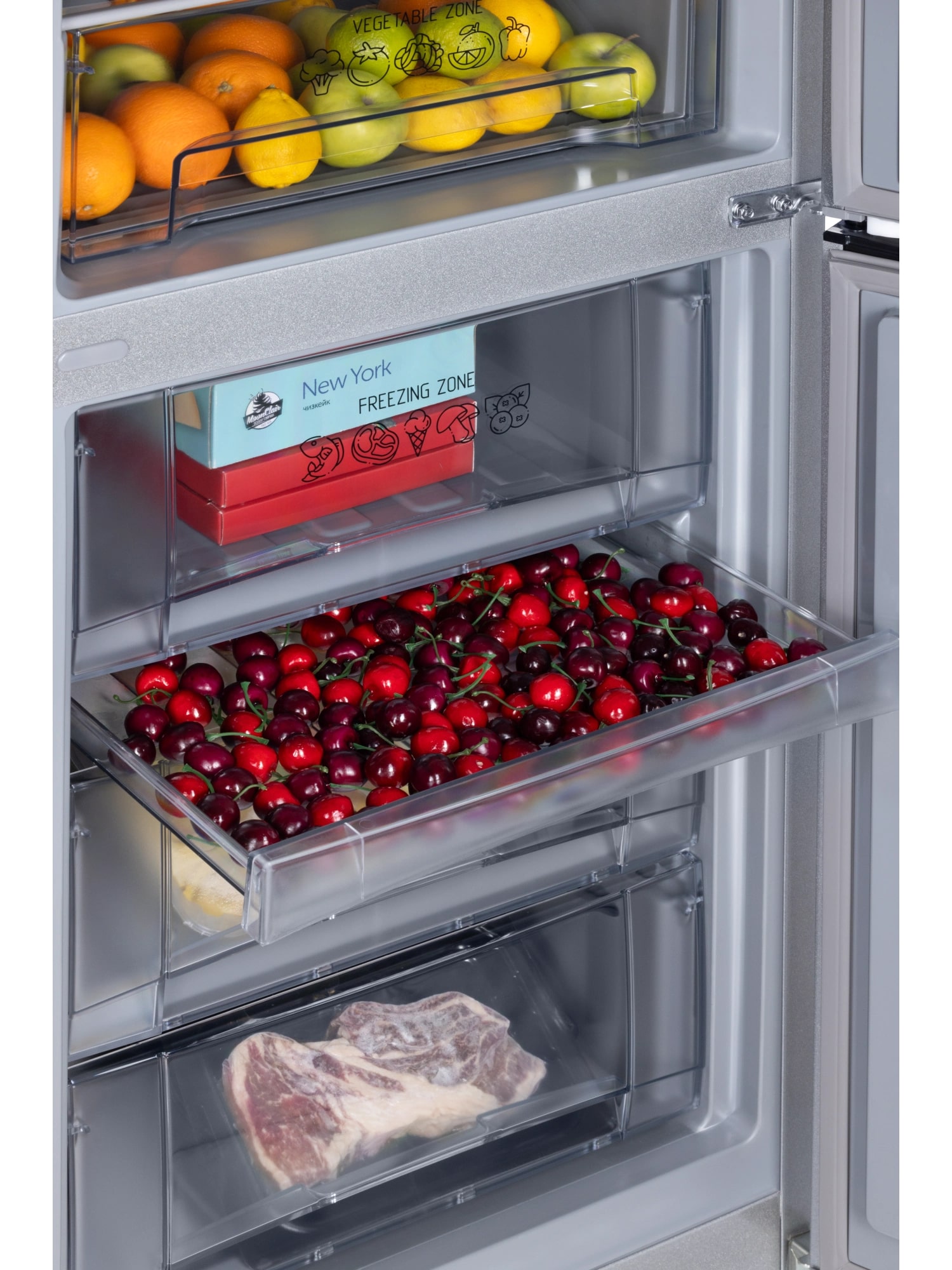 картинка Отдельностоящий холодильник Nord NRB 154 XG нержавеющая сталь 