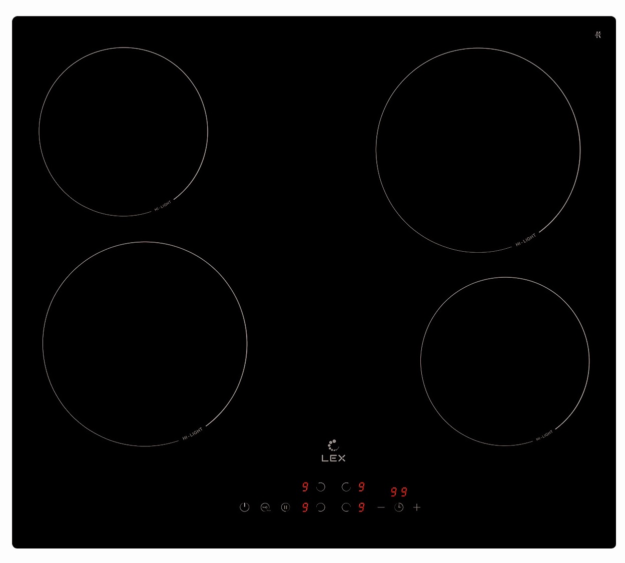 картинка Варочная панель Lex EVH 6040 BL 