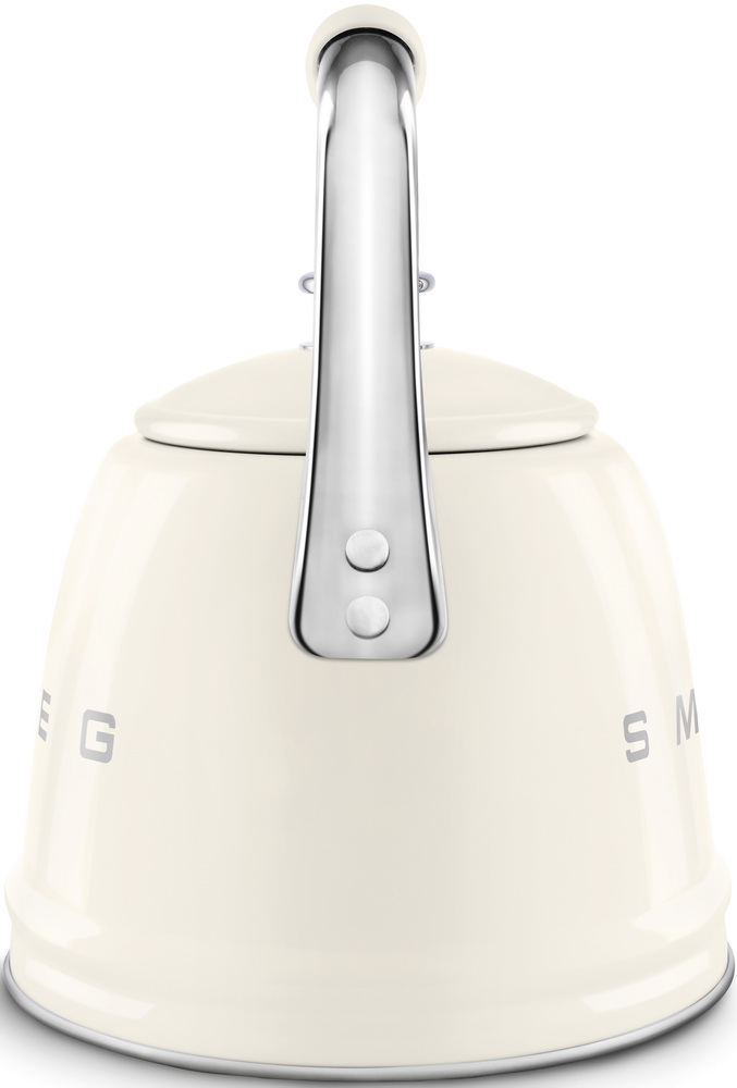 картинка Чайник со свистком Smeg WKF01CR кремовый 