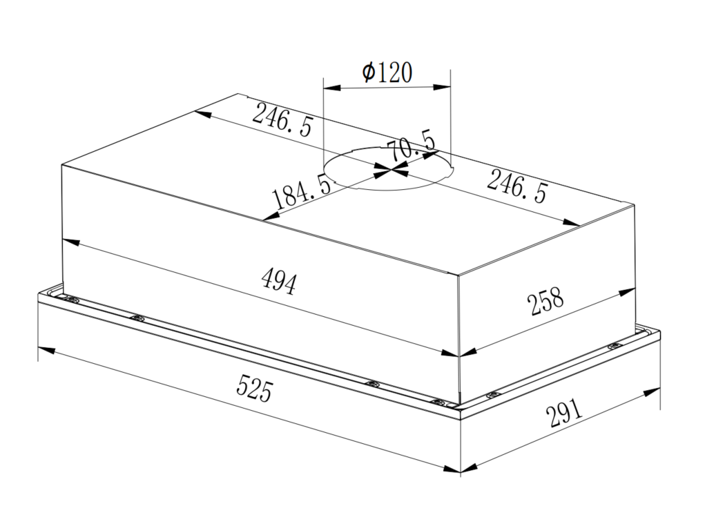 картинка Кухонная вытяжка Weissgauff FIONA 60 BL 