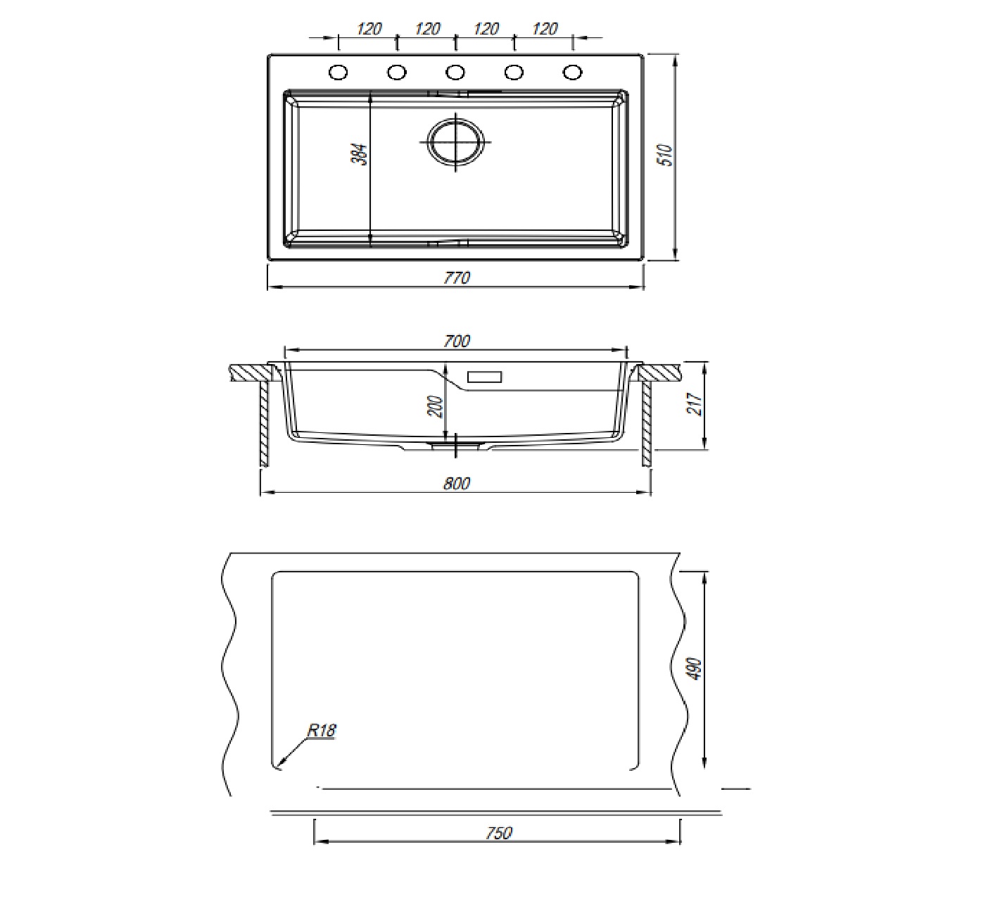 картинка Мойка Florentina РОМИЯ-770 