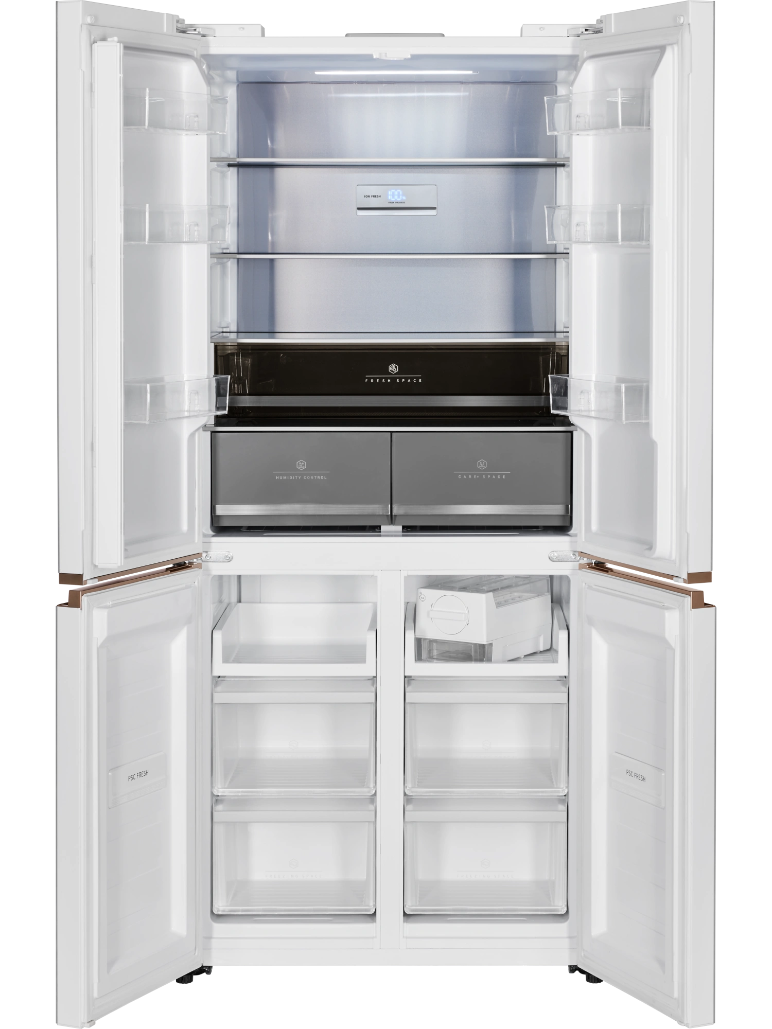 картинка Полувстраиваемый холодильник Hiberg  i-RFQ 630G WS  картинка Полувстраиваемый холодильник Hiberg  i-RFQ 630G WS