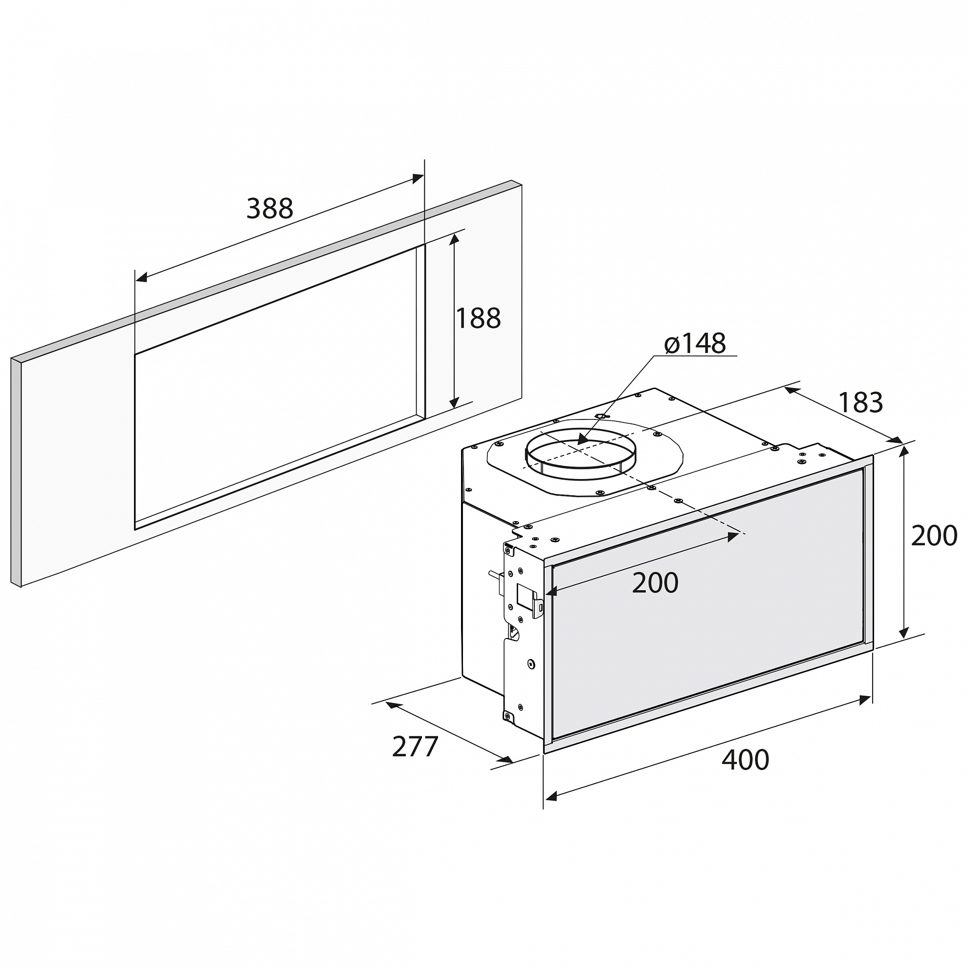 картинка Комплект рециркуляции для вытяжек Asko RMS4055WU 