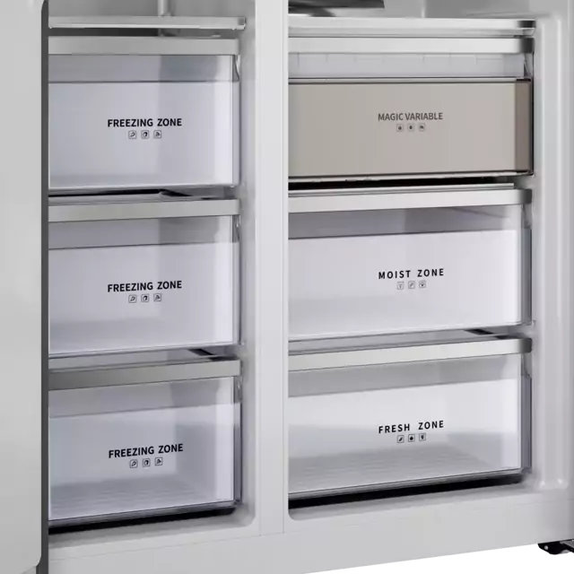 картинка Полувстраиваемый холодильник Kuppersberg RFSN 1990 WG белый 