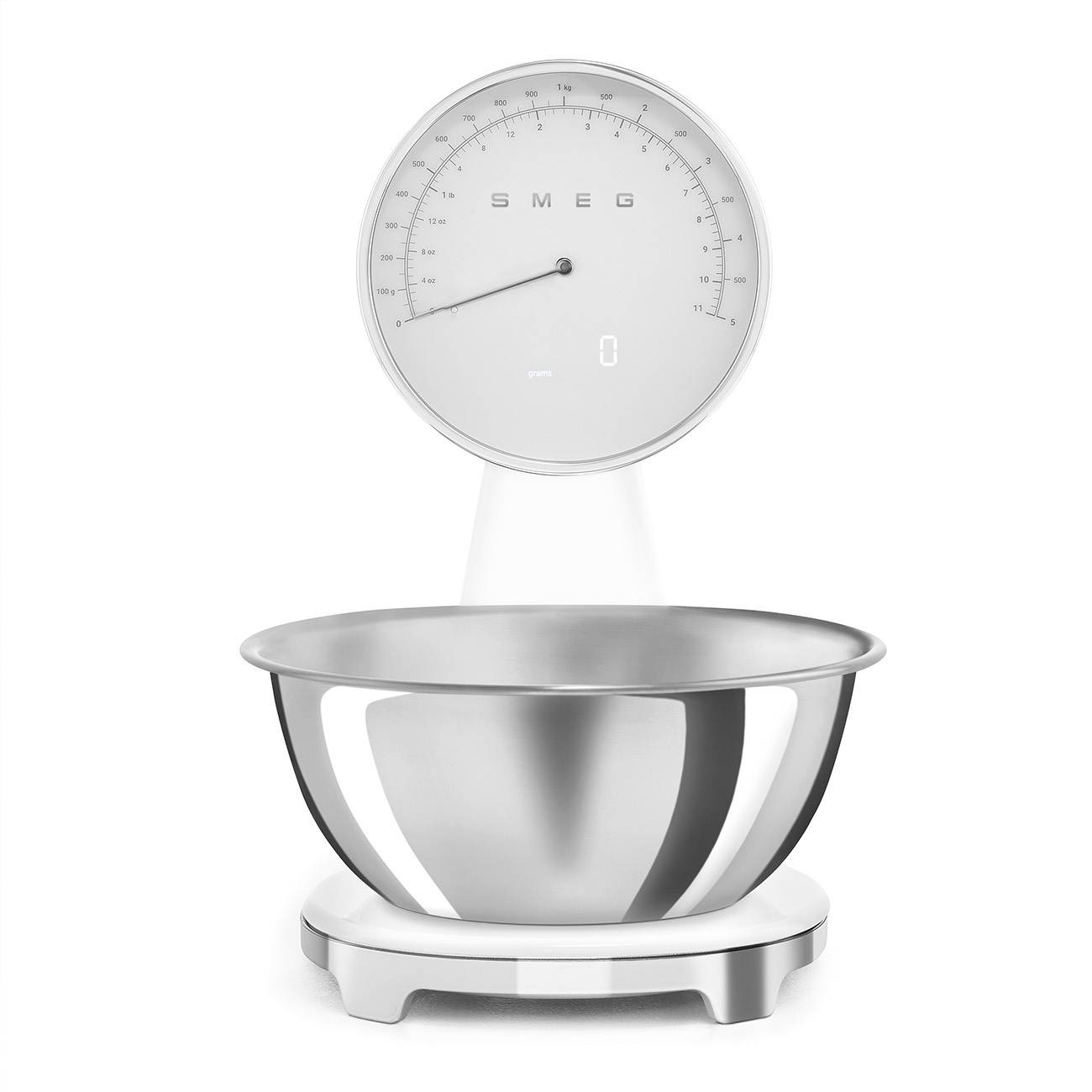картинка Кухонные весы Smeg KSF01WHWW  картинка Кухонные весы Smeg KSF01WHWW