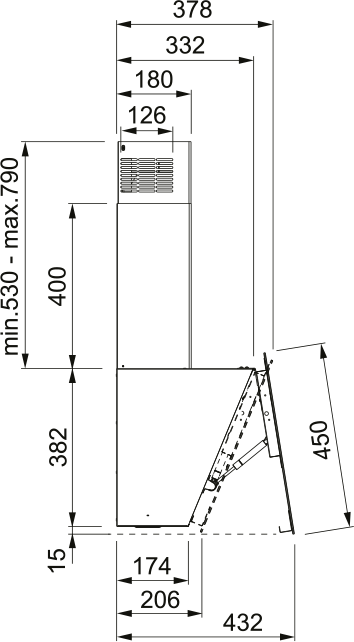 картинка Кухонная вытяжка наклонная Franke FPJ 915 V WH A 