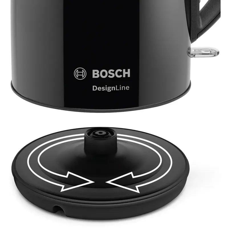 картинка Чайник электрический Bosch TWK3P423 черный  картинка Чайник электрический Bosch TWK3P423 черный