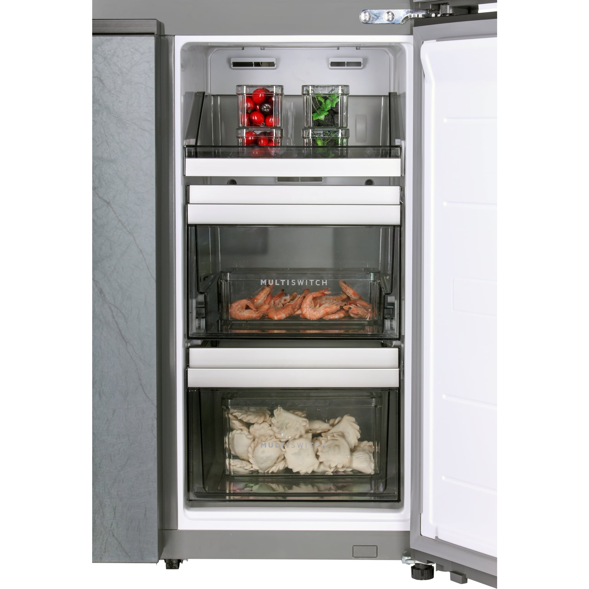 картинка Отдельностоящий холодильник Hiberg RFQ-610G GS inverter  картинка Отдельностоящий холодильник Hiberg RFQ-610G GS inverter