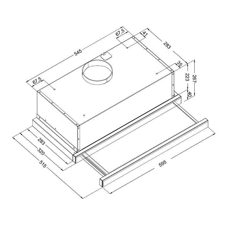 картинка Кухонная вытяжка Korting KHP 6975 X 