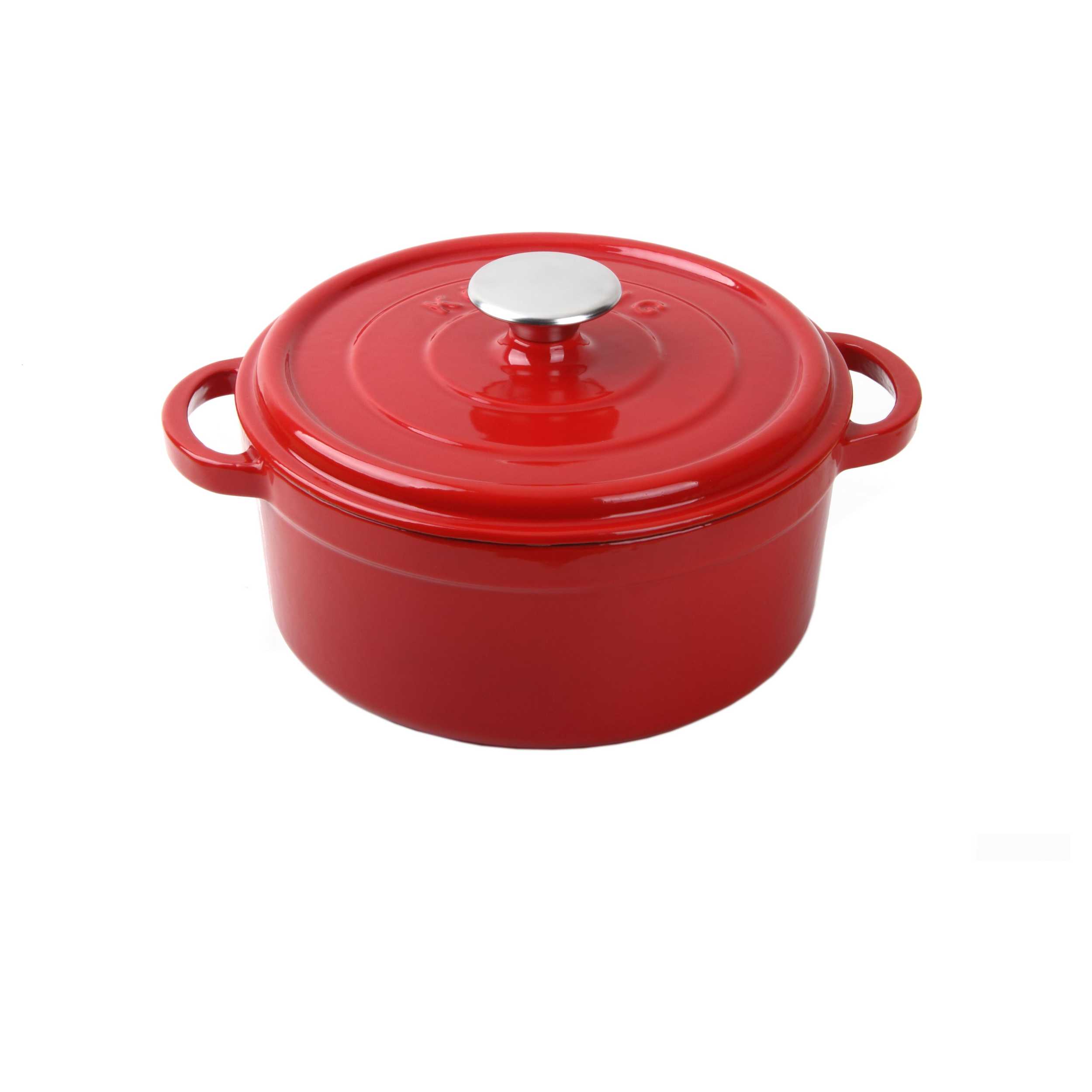 картинка Чугунная кастрюля с крышкой Korting K1224R 