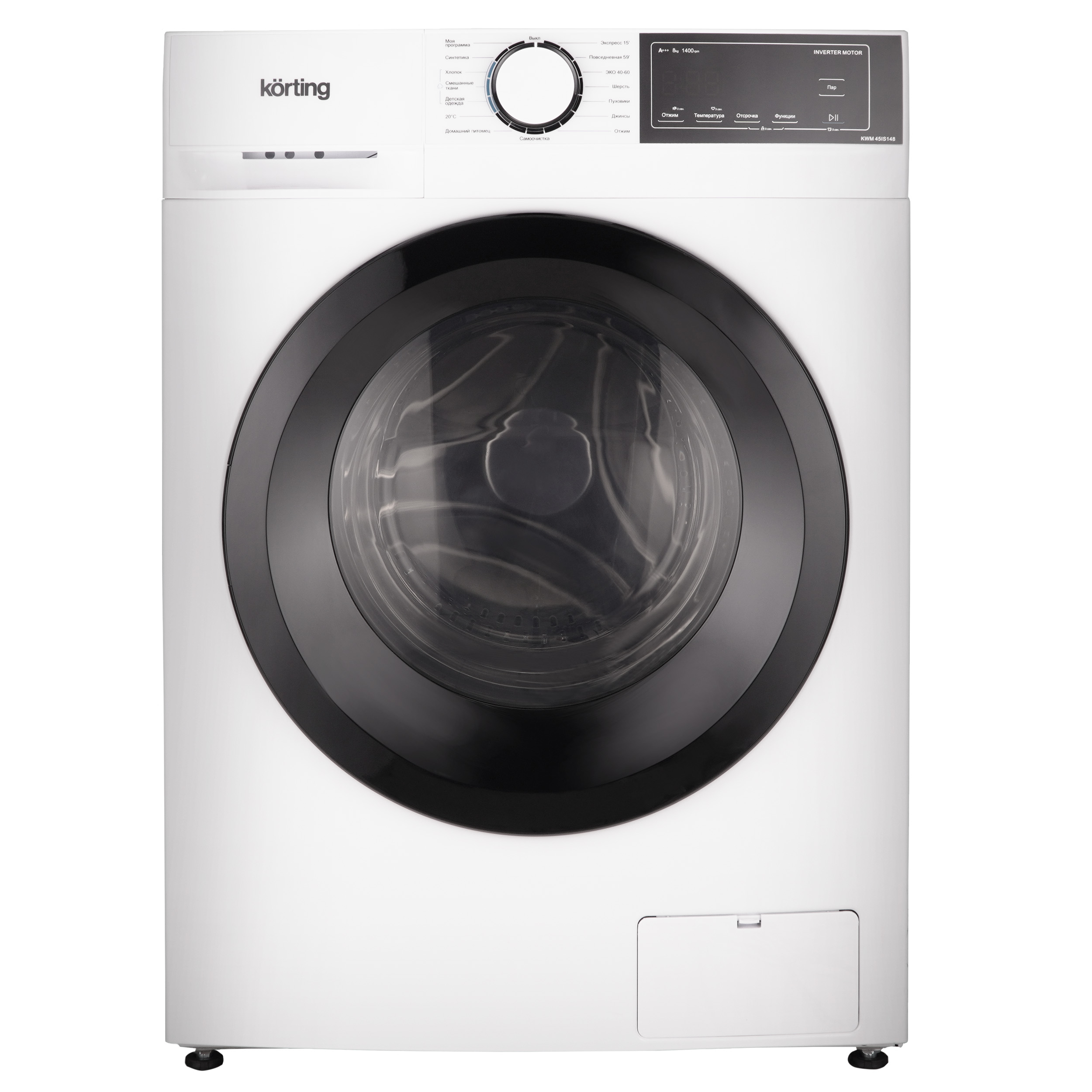 картинка Стиральная машина узкая с паром Korting KWM 45IS148  картинка Стиральная машина узкая с паром Korting KWM 45IS148