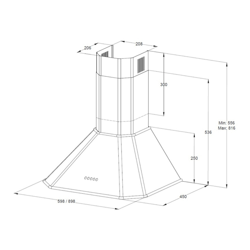 картинка Кухонная вытяжка Korting KHC 6839 RCN 