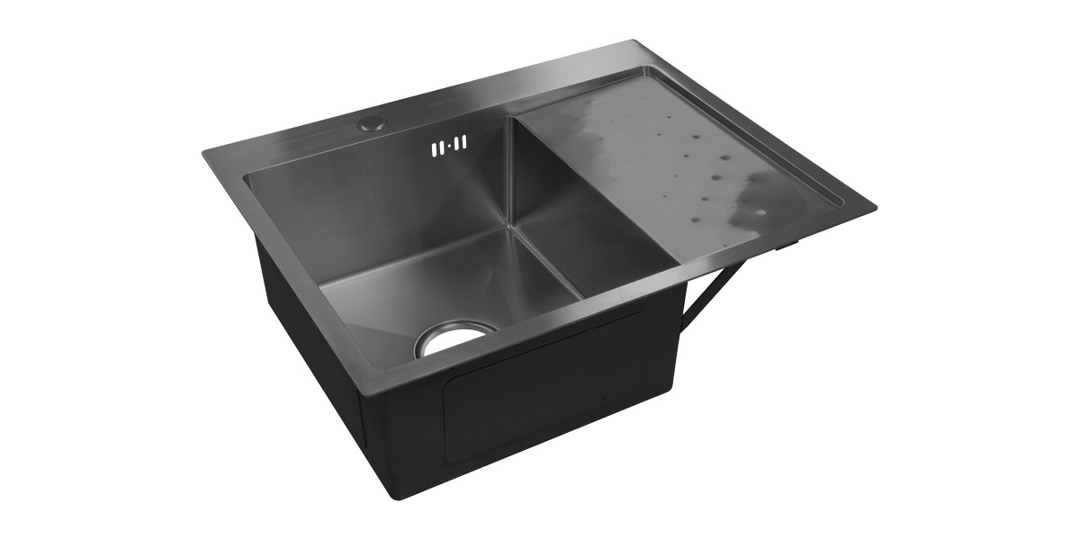 картинка Мойка для кухни Premial 6350 EYRIE SILK grafite 