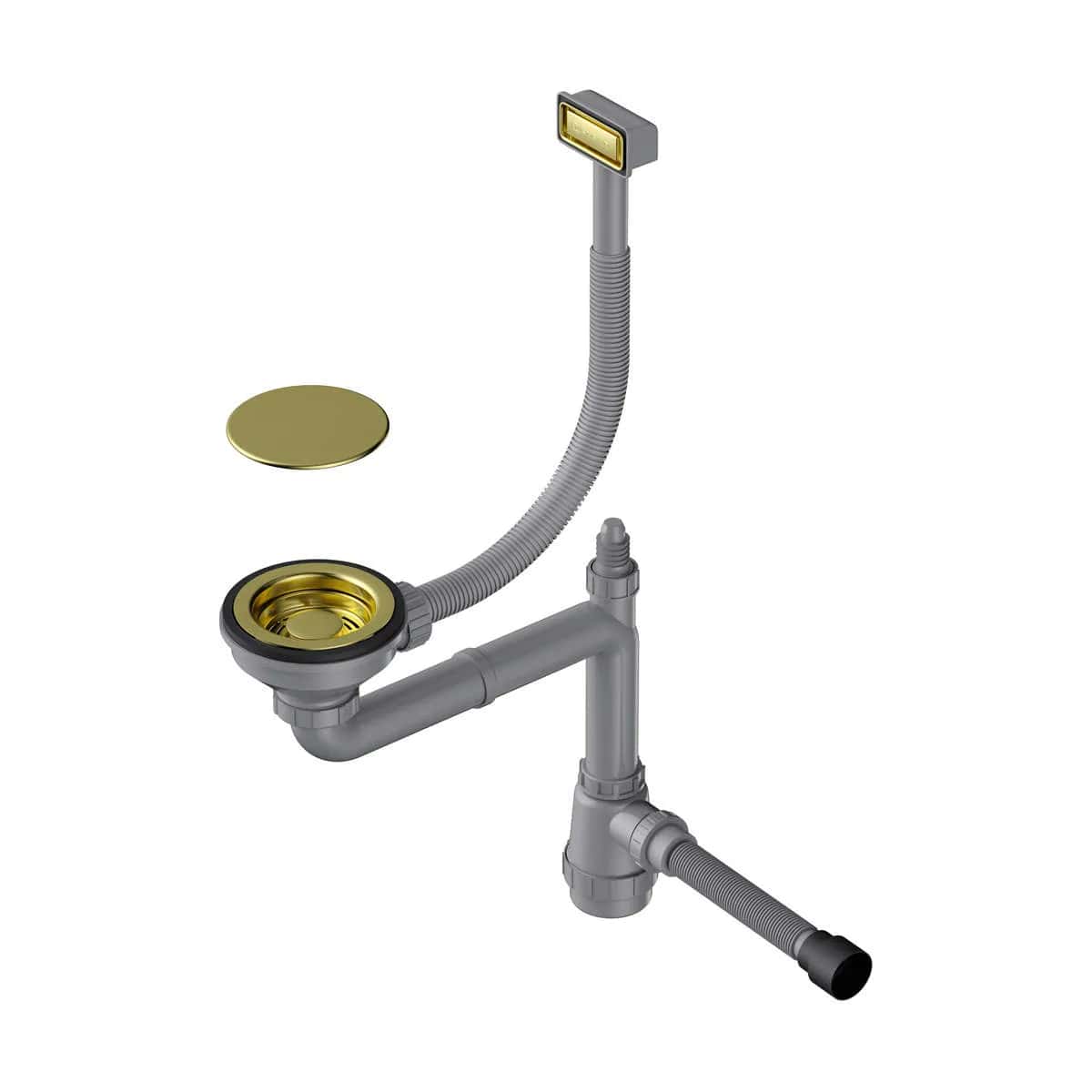 картинка Арматура для одночашевых моек с прямоугольным переливом WK-1C 