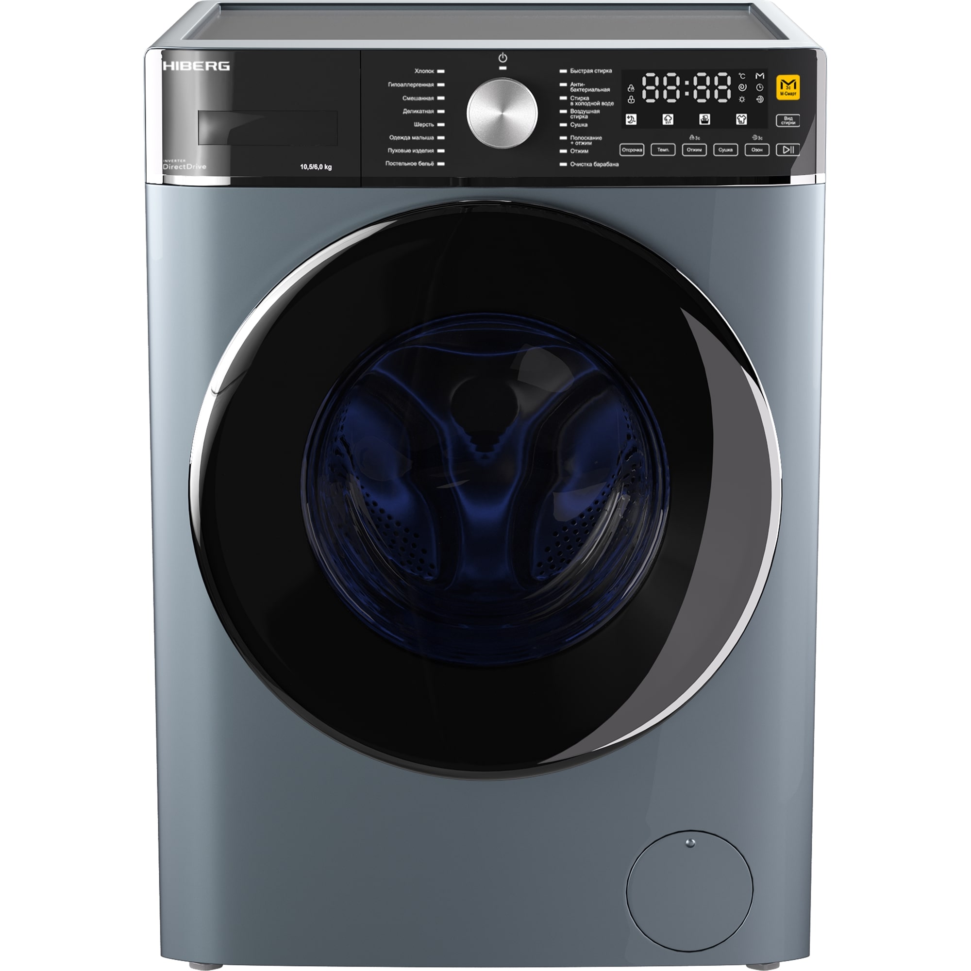 картинка Стиральная машина с сушкой и паром Hiberg I-DDQ8 - 10614 SD  картинка Стиральная машина с сушкой и паром Hiberg I-DDQ8 - 10614 SD