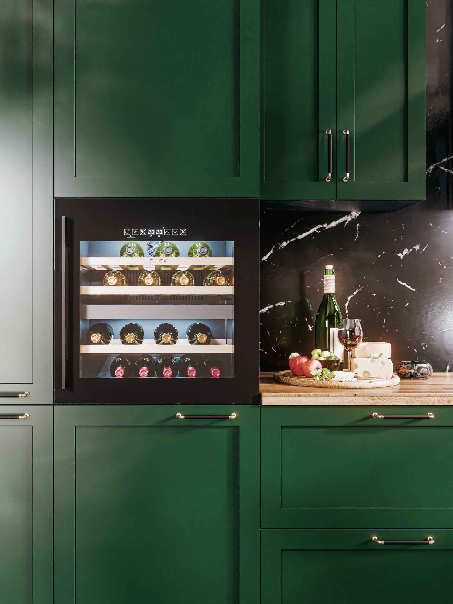 картинка Встраиваемый винный шкаф Lex LWD6036BL dual zone S  картинка Встраиваемый винный шкаф Lex LWD6036BL dual zone S