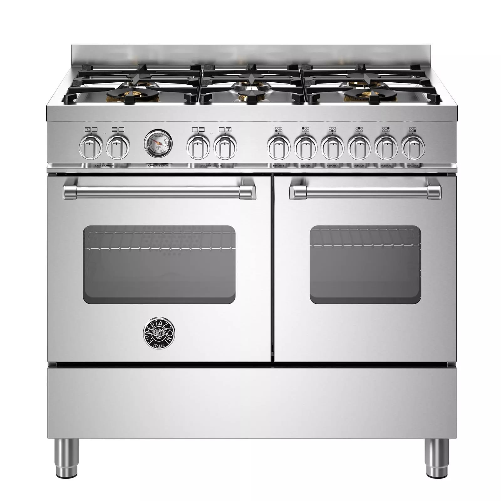 картинка Комбинированная кухонная плита Bertazzoni MAS106L2EXT нержавеющая сталь 