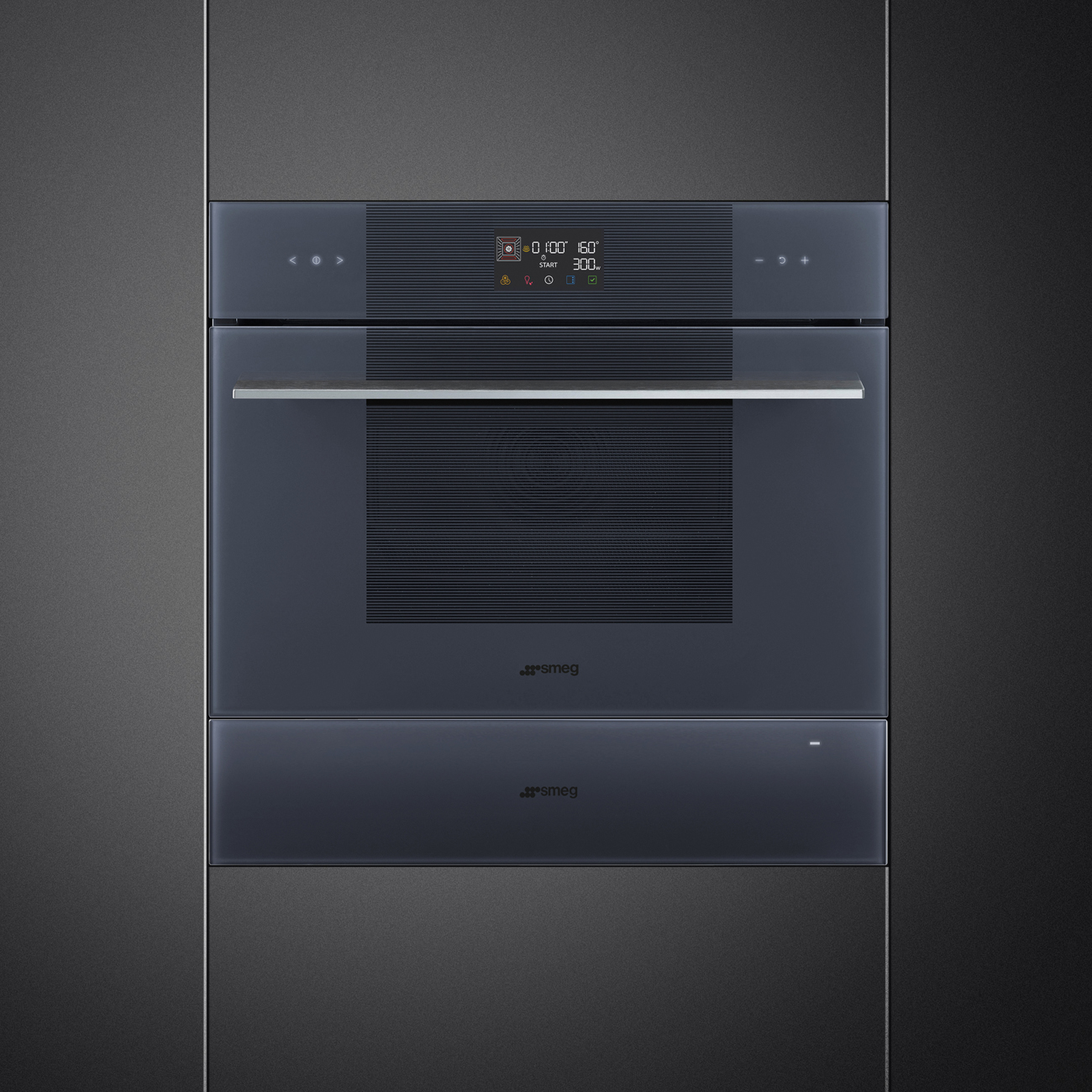 картинка Подогреватель посуды Smeg CPRT115G Neptune grey  картинка Подогреватель посуды Smeg CPRT115G Neptune grey