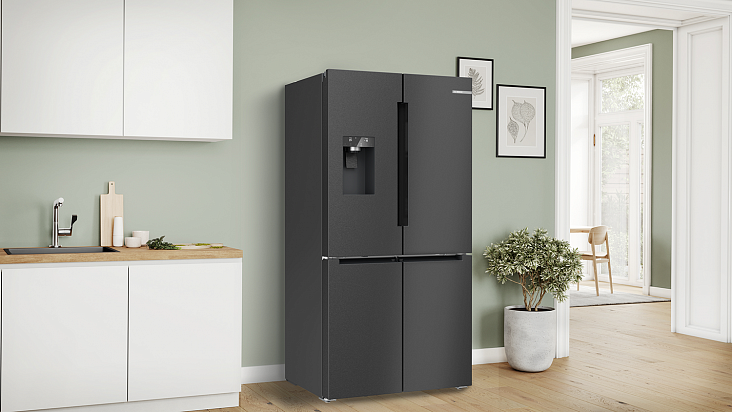 картинка Отдельностоящий холодильник Bosch KFI96AXEA графит 