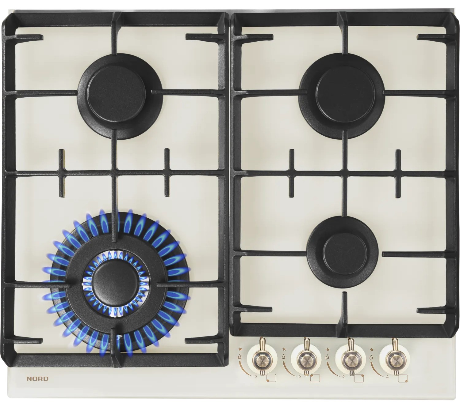 картинка Газовая варочная панель Nord HM 6042 Y бежевый 
