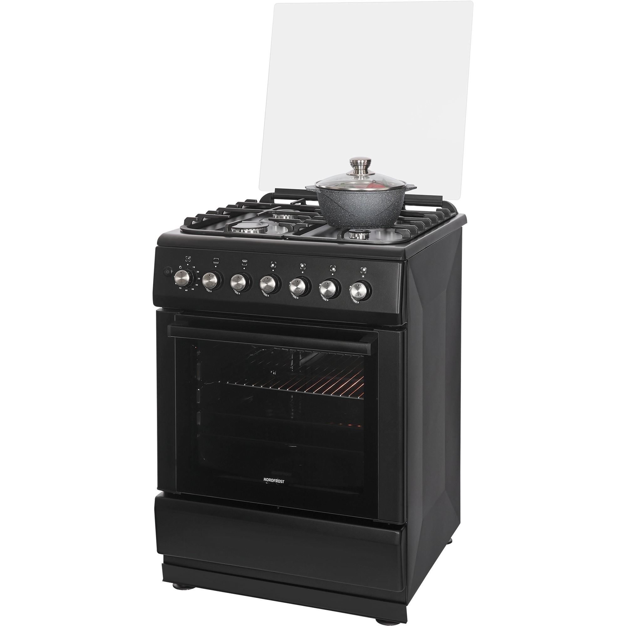 картинка Газовая кухонная плита Nordfrost GG 6062 B  картинка Газовая кухонная плита Nordfrost GG 6062 B