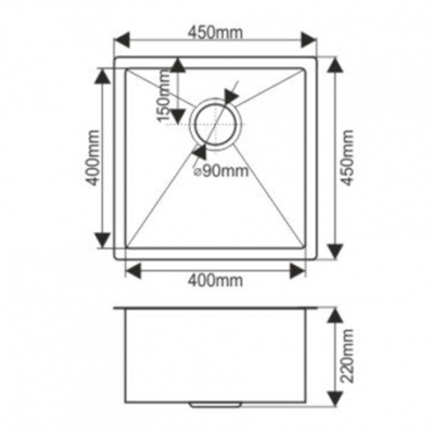 картинка Мойка для кухни Melana D4545HG PROFLINE золото 