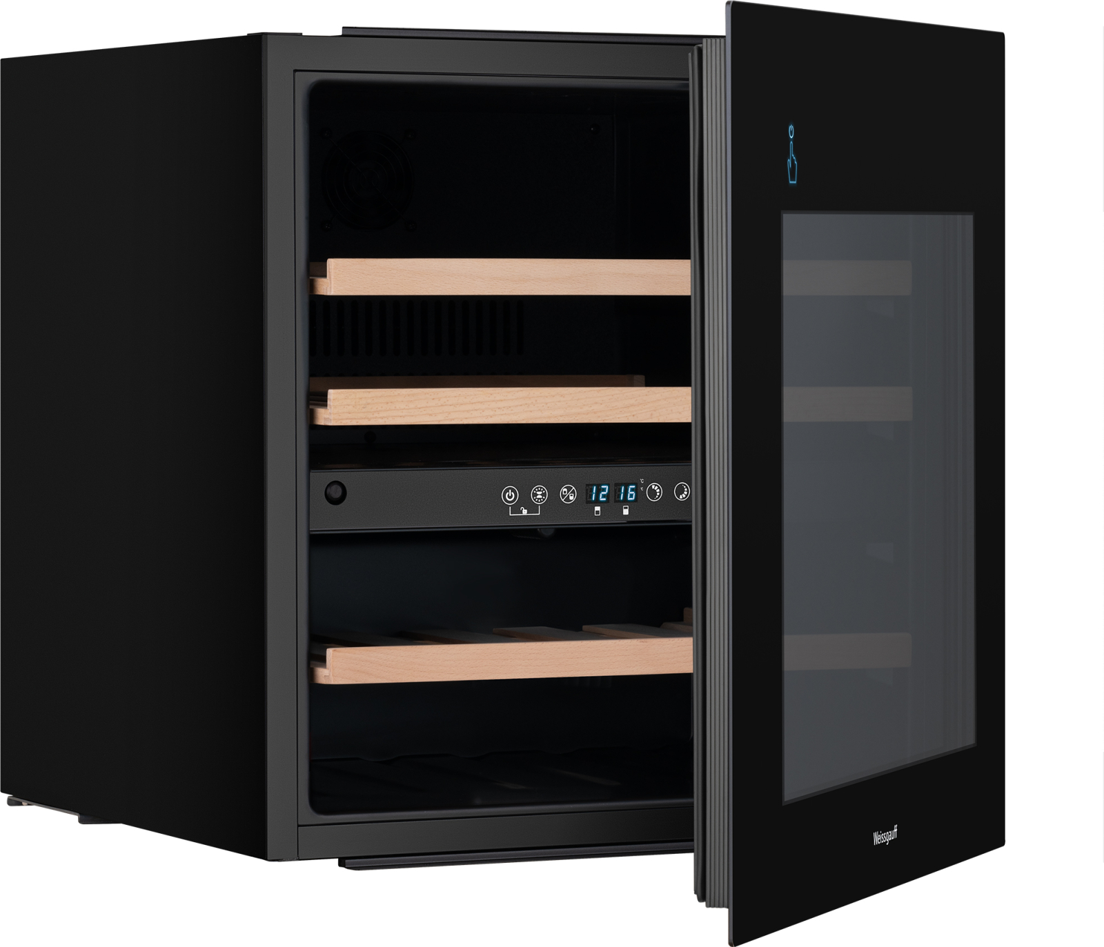 картинка Встраиваемый винный шкаф Weissgauff WWCI-36 DB Dual Zone  картинка Встраиваемый винный шкаф Weissgauff WWCI-36 DB Dual Zone