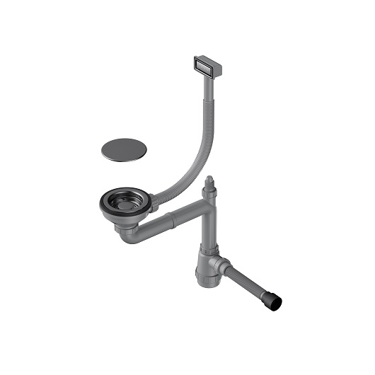 картинка Арматура для одночашевых моек с прямоугольным переливом WK-1C 