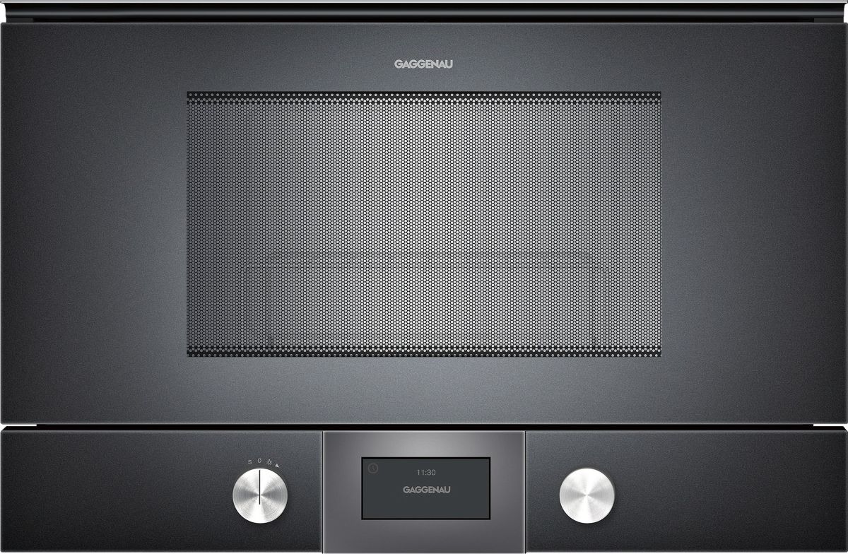 картинка Микроволновая печь встраиваемая Gaggenau BMP225100 антрацит  картинка Микроволновая печь встраиваемая Gaggenau BMP225100 антрацит