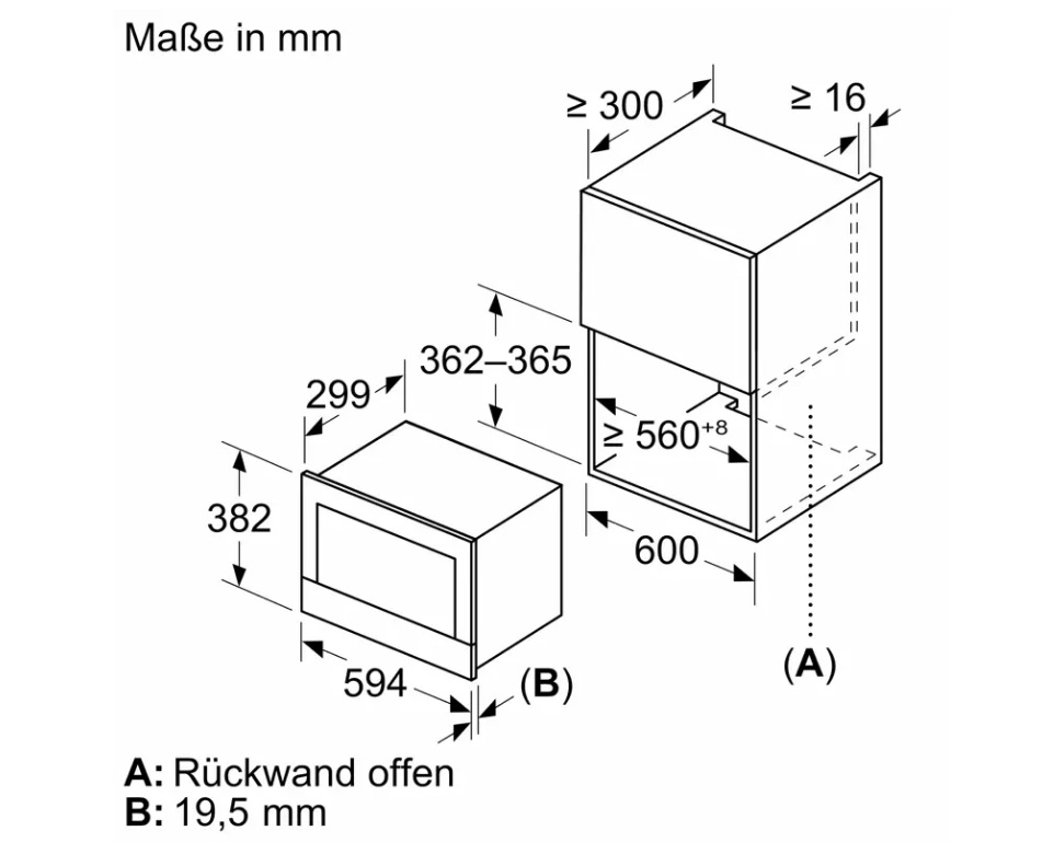 картинка Микроволновая печь встраиваемая Bosch BER7321B1 