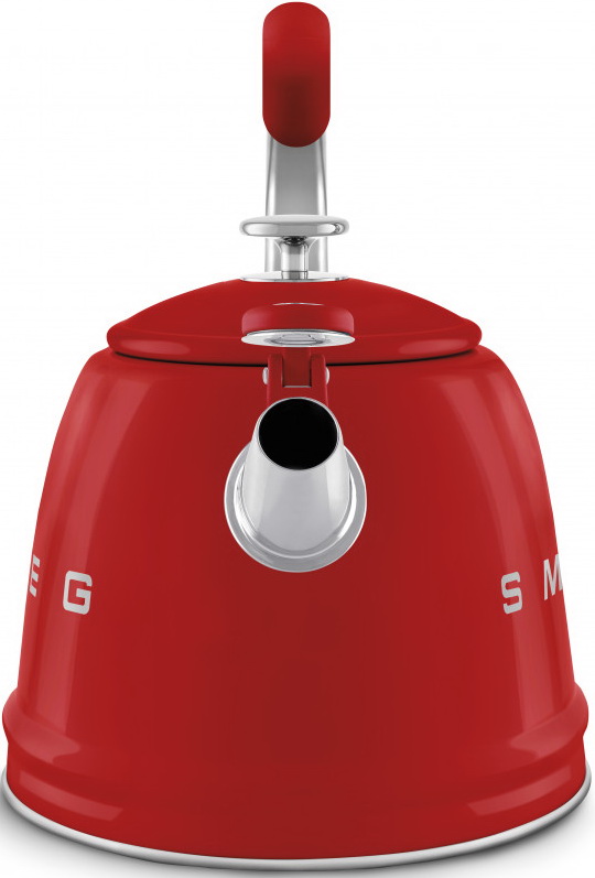 картинка Чайник со свистком Smeg WKF01RD красный 