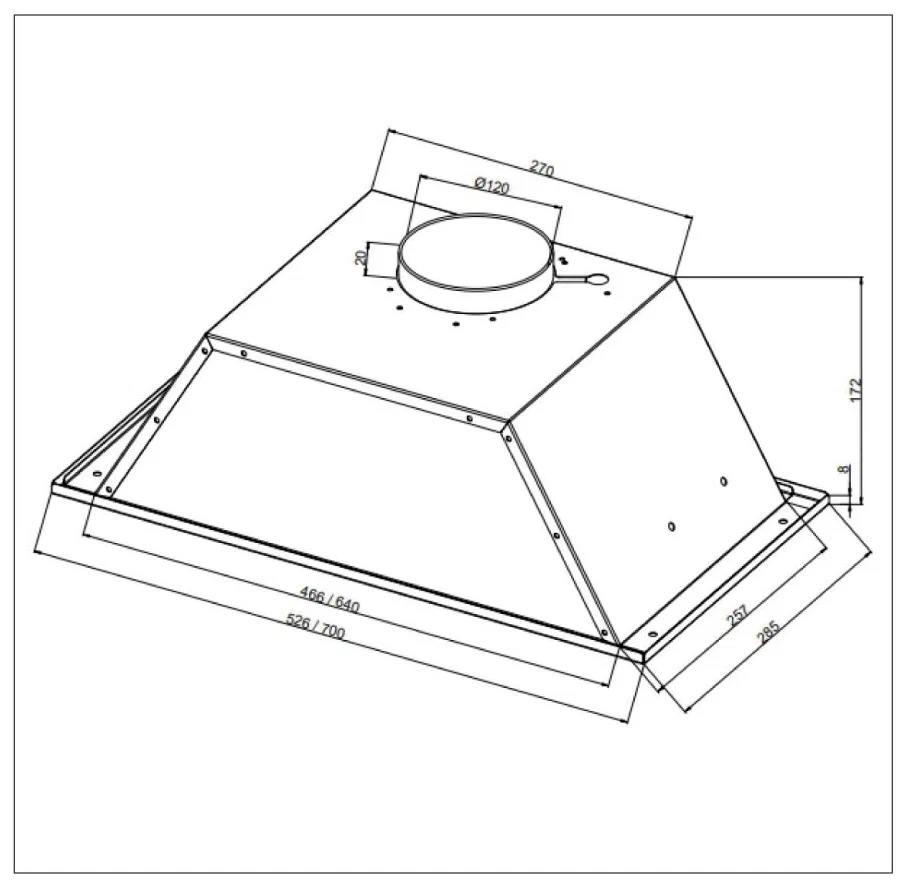 картинка Кухонная вытяжка Nordfrost FB 6060 X 
