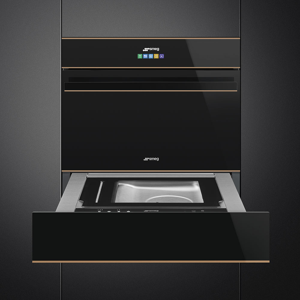 картинка Ящик для вакуумирования Smeg CPV615NR черное стекло 