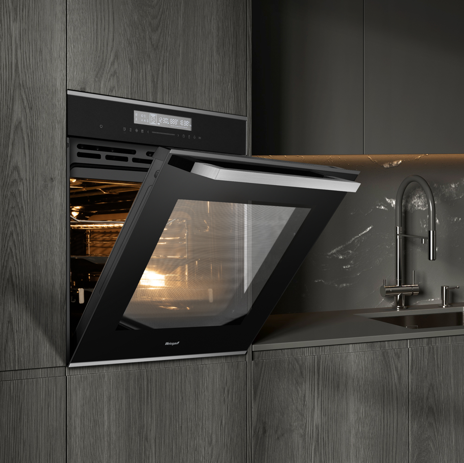 картинка Электрический духовой шкаф Weissgauff EOM 791 SDBSX 