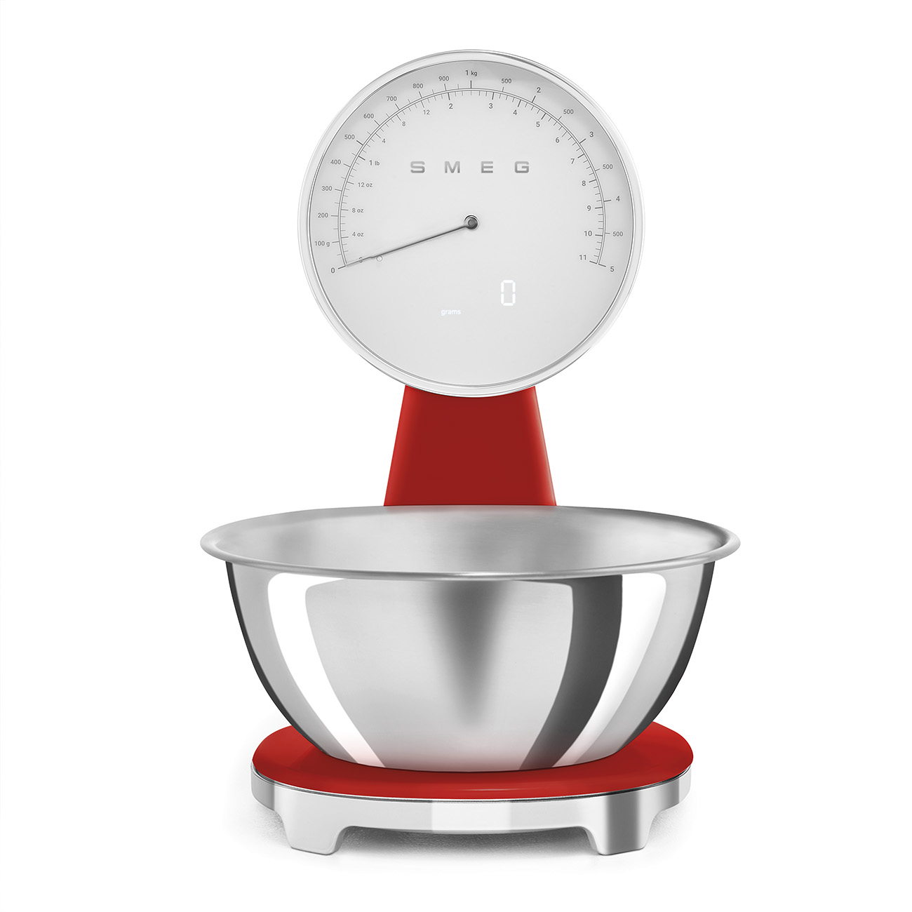 картинка Кухонные весы Smeg KSF01RDWW  картинка Кухонные весы Smeg KSF01RDWW