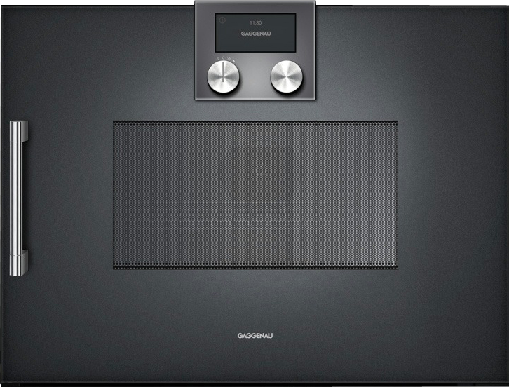 картинка Микроволновая печь встраиваемая Gaggenau BMP250100 антрацит  картинка Микроволновая печь встраиваемая Gaggenau BMP250100 антрацит