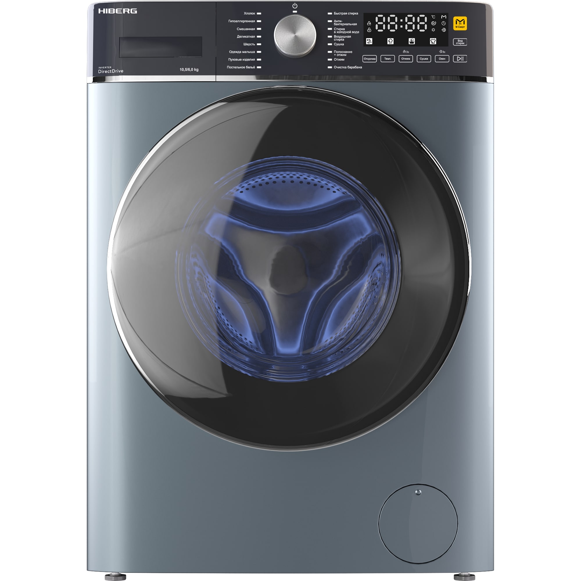 картинка Стиральная машина с сушкой и паром Hiberg I-DDQ8 - 10614 SD  картинка Стиральная машина с сушкой и паром Hiberg I-DDQ8 - 10614 SD