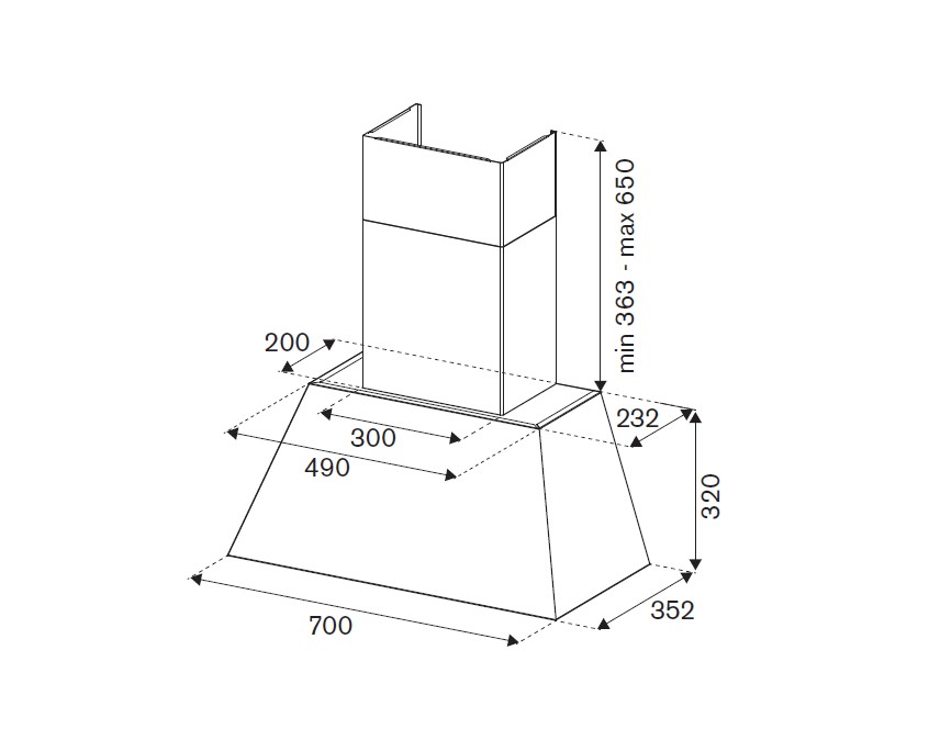 картинка Кухонная вытяжка Bertazzoni KR70HER1ADA слоновая кость 