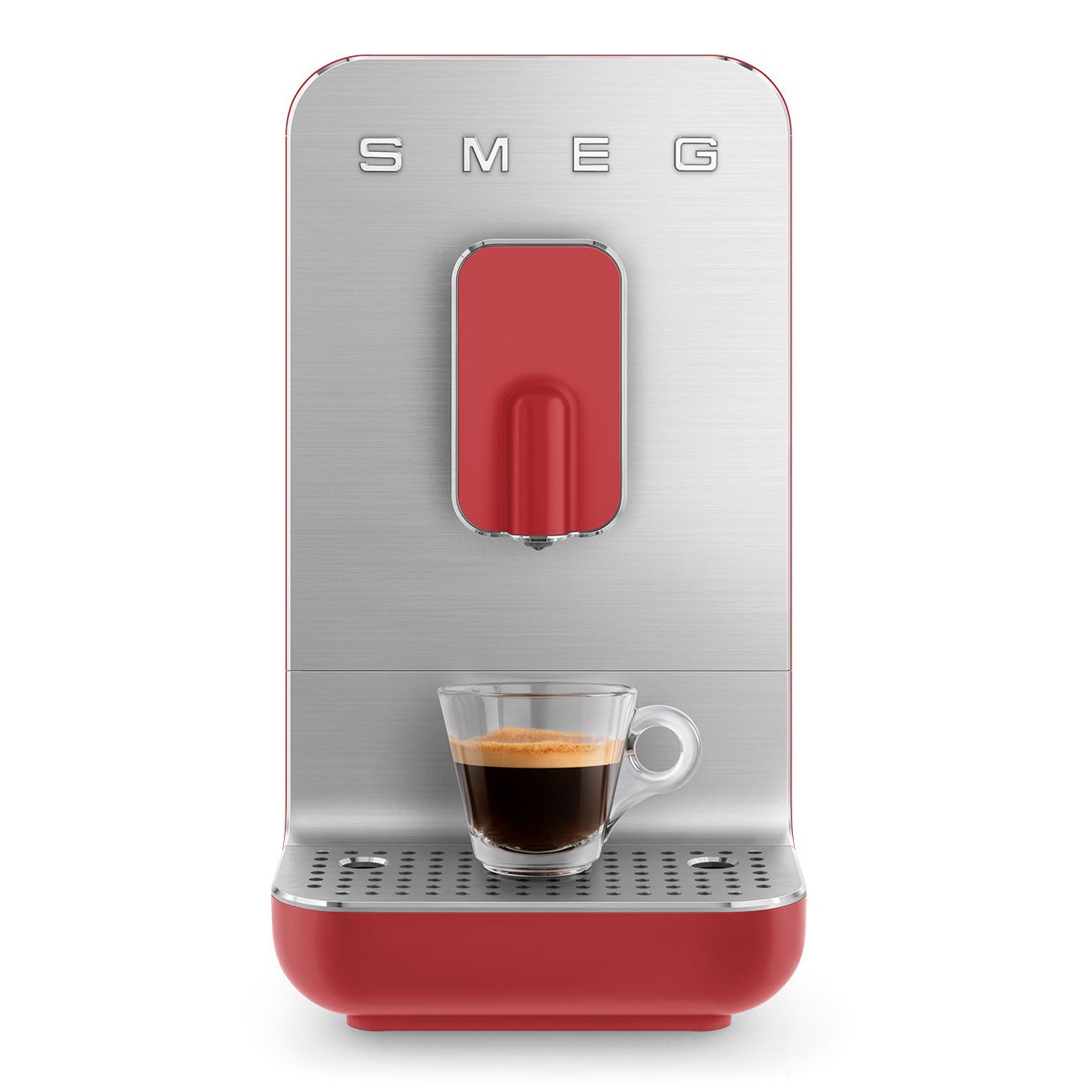 картинка Кофемашина Smeg BCC01RDMEU красный матовый  картинка Кофемашина Smeg BCC01RDMEU красный матовый
