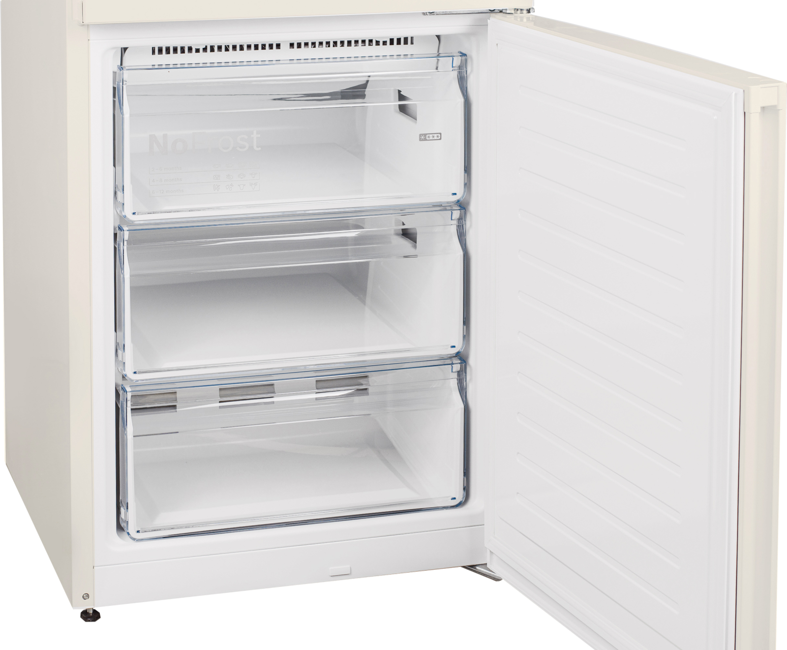 картинка Отдельностоящий холодильник Weissgauff WRK 2010 D Inverter NoFrost Beige 