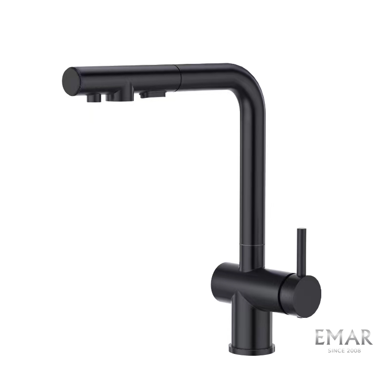 картинка Смеситель Emar Steel ЕСВ-7020 черный  картинка Смеситель Emar Steel ЕСВ-7020 черный