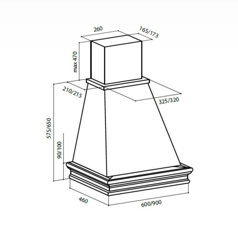 картинка Кухонная вытяжка Lex VERONA 600 WHITE 