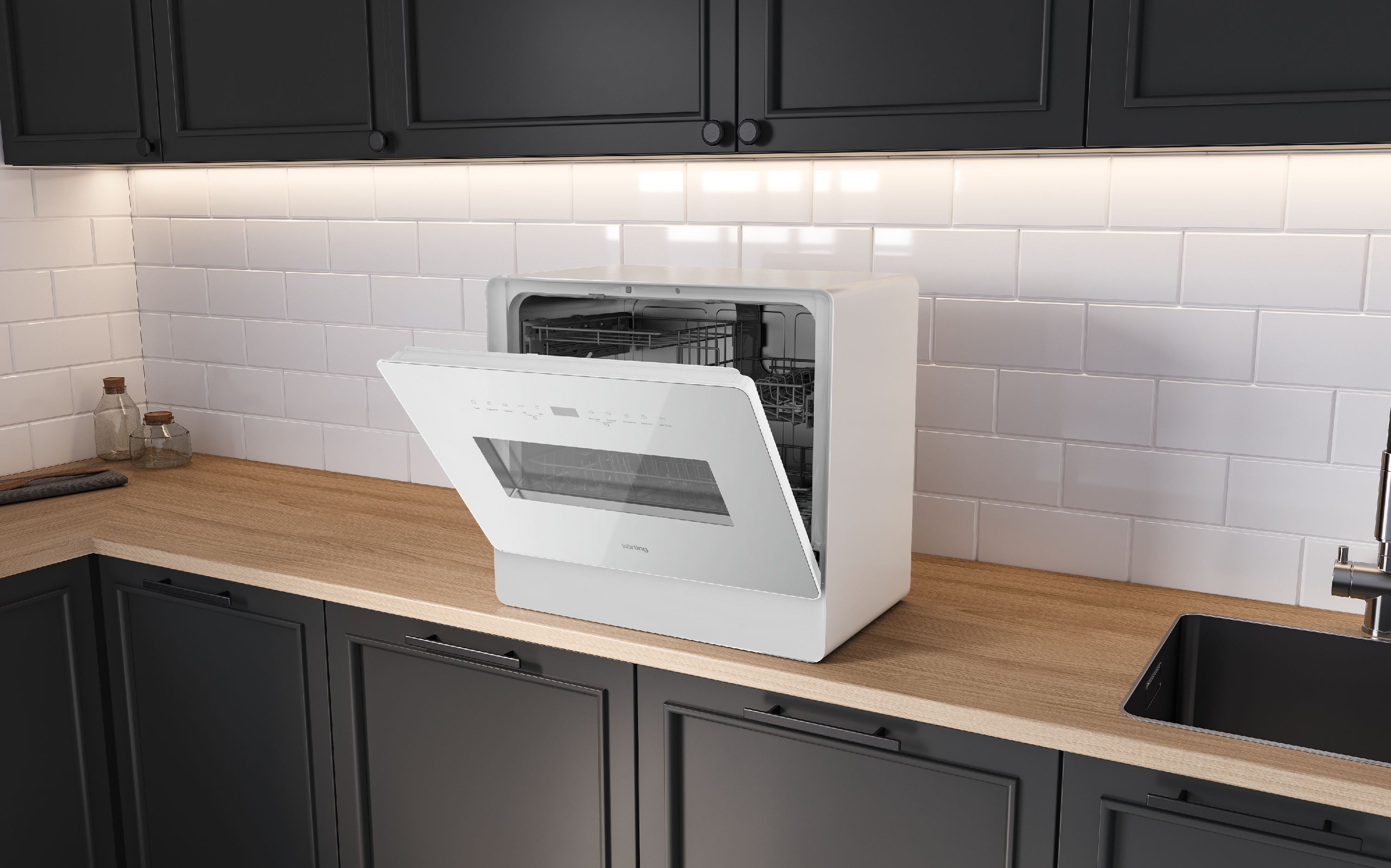 картинка Посудомоечная машина Korting KDF 26630 GW  картинка Посудомоечная машина Korting KDF 26630 GW