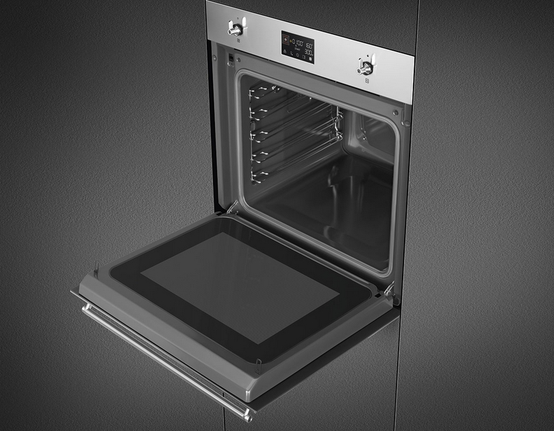 картинка Электрический духовой шкаф с СВЧ Smeg SO6302M2X 