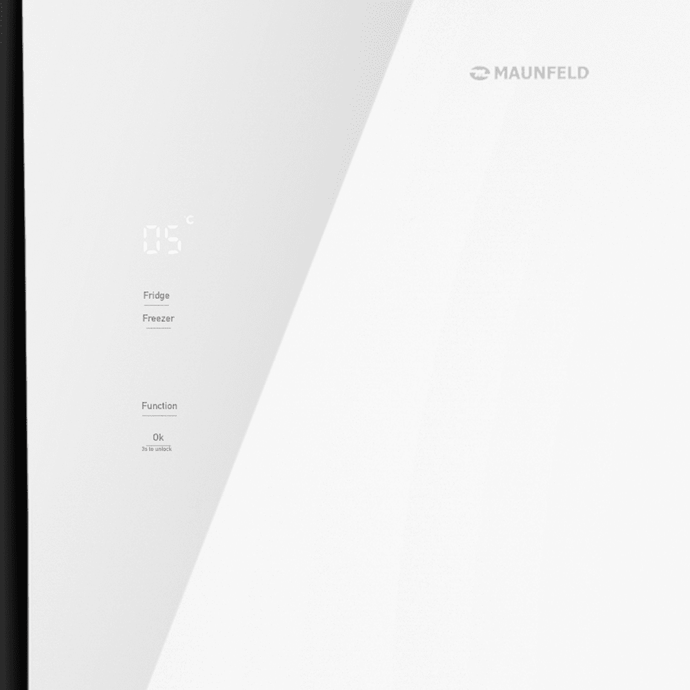 картинка Холодильник MFF191NFPW белое стекло 