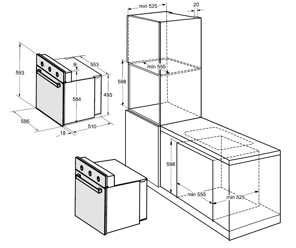картинка Электрический духовой шкаф Weissgauff EOV 19 MB 