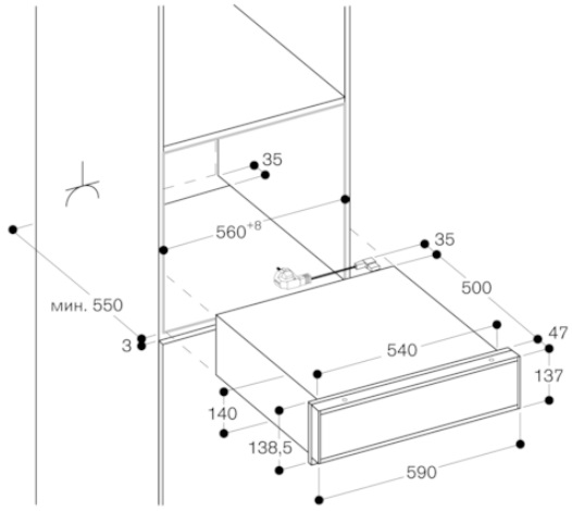 картинка Ящик для вакуумирования Gaggenau DV461110 нержавеющая сталь 