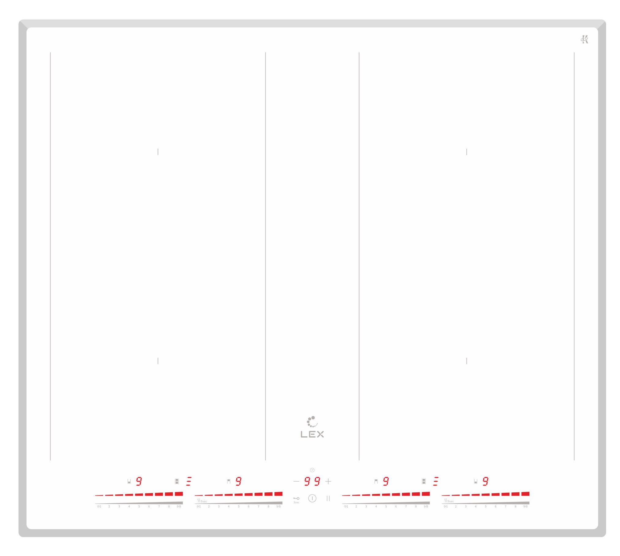 картинка Варочная панель Lex EVI 641С WH 